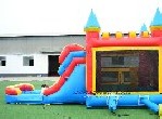 castle theme bouncy castle waterslide combo