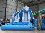 Polar bear series Dual Lane Wet Slide with Slip N Slide