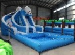 Polar bear series Dual Lane Wet Slide with Slip N Slide