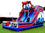 Spiderman Inflatable Double Slide