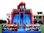 Spiderman Inflatable Double Slide