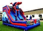 Spiderman Inflatable Double Slide