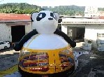 Tarpaulin Inflatable Panda Bounce House