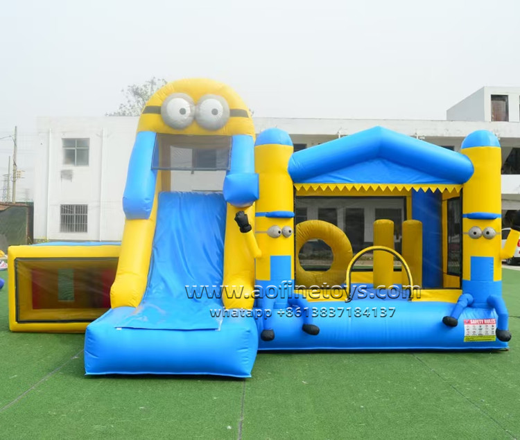 Minions Bouncy Castle With Slide Playground Party Jumper