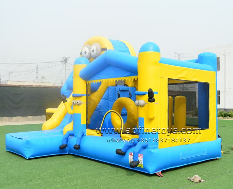 Minions Bouncy Castle With Slide Playground Party Jumper