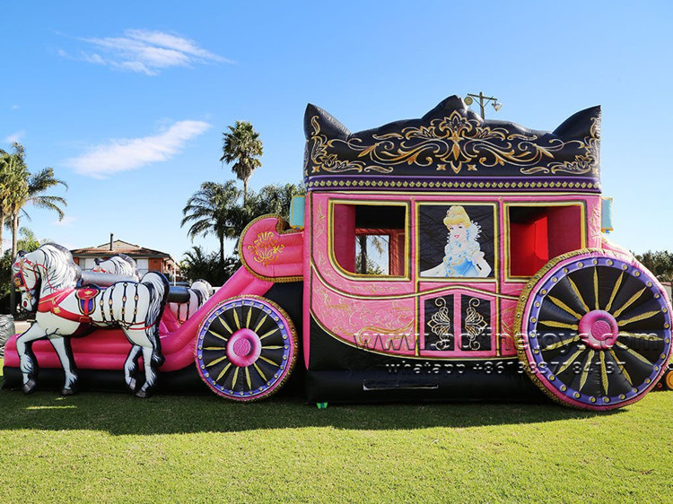 Cinderella Horse Carriage Jumping Castle Combo