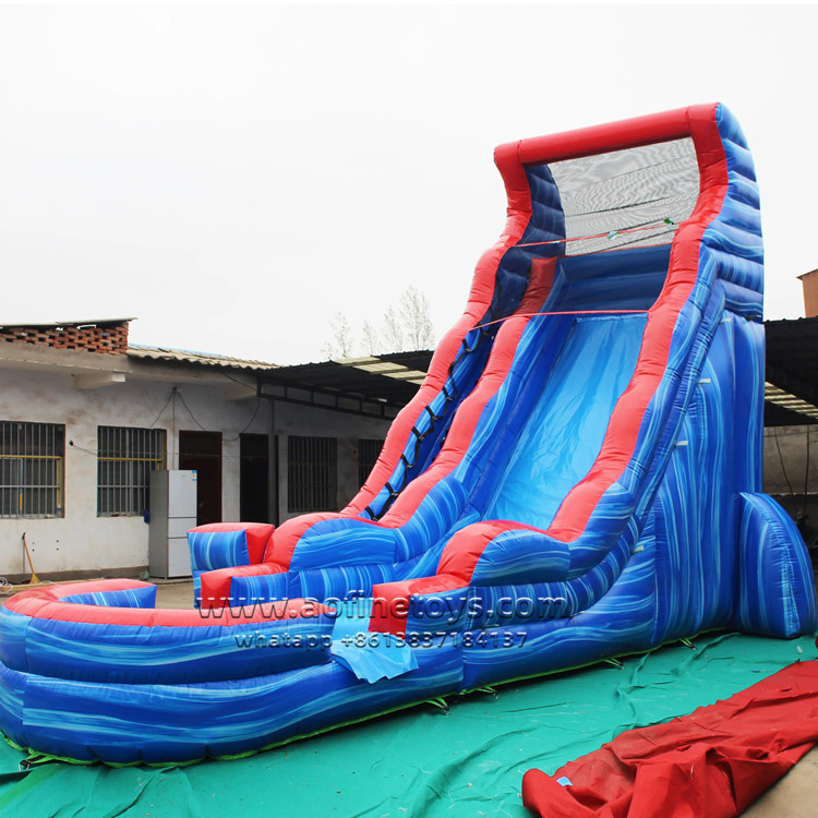 Tsunami Screamer Water Slides With Pool