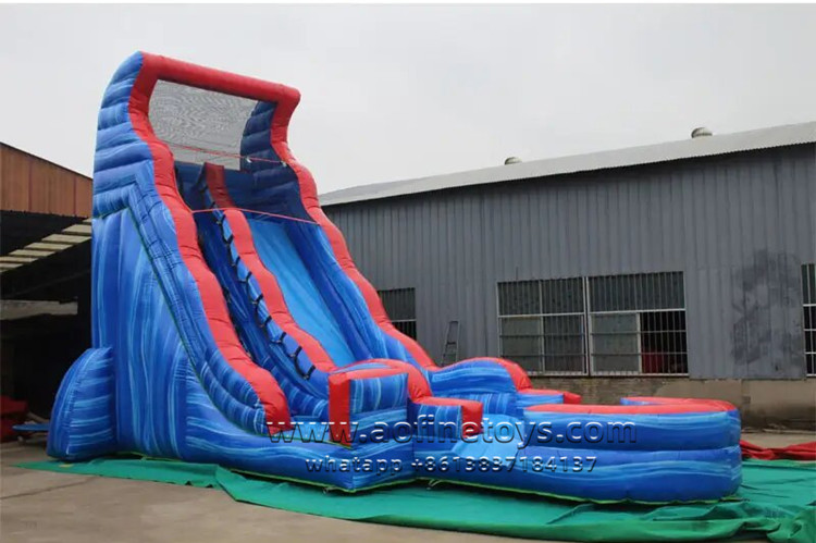 Tsunami Screamer Water Slides With Pool