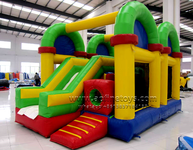 Rainbow bouncer slide combo