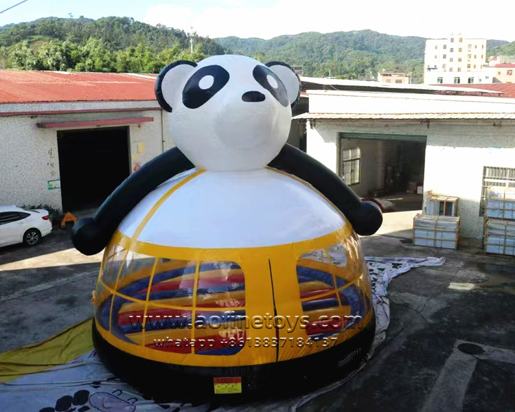 Tarpaulin Inflatable Panda Bounce House