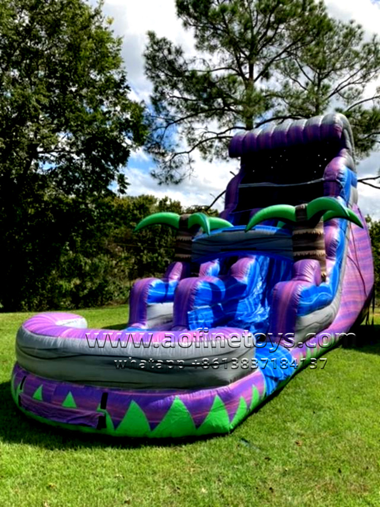 Purple Palm tree Water Slide Afs212