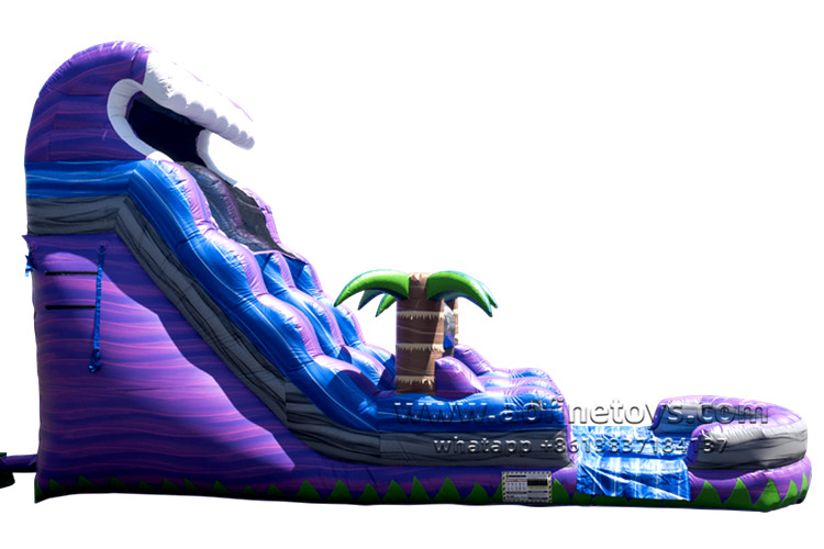 Purple Palm tree Water Slide Afs212