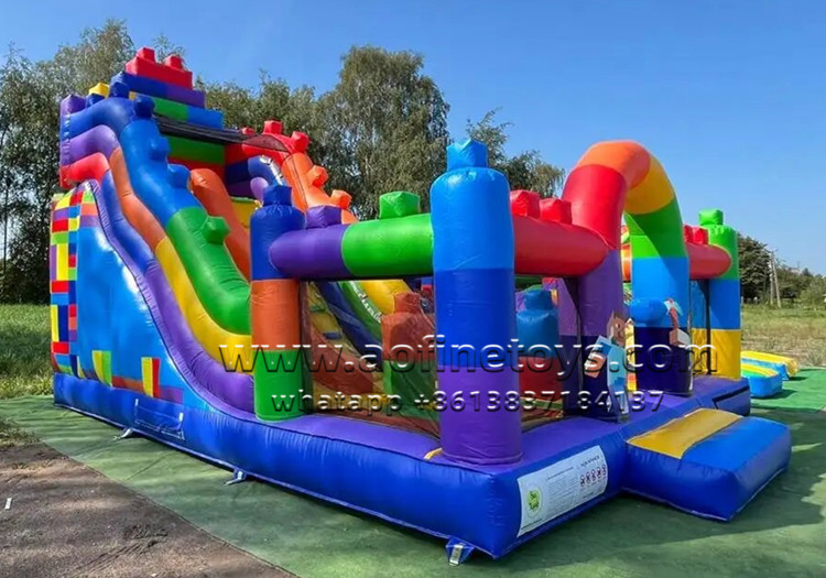 building block slide playground Afl08